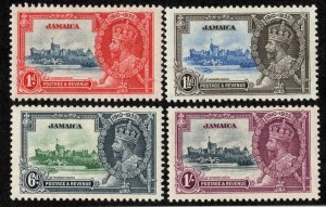 Jamaica Scott 109-112 Unused lightly hinged.