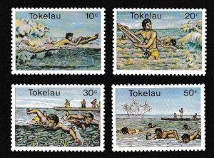 Tokelau Water Sports 4v 1980 MNH SC#73-76 SG#73-76