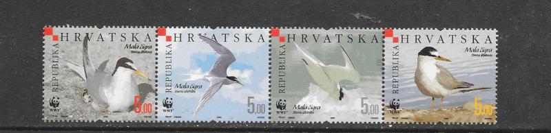 BIRDS - CROATIA  WWF #621  MNH