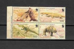 INDONESIA 2000 WWF SG 2620/3 MNH