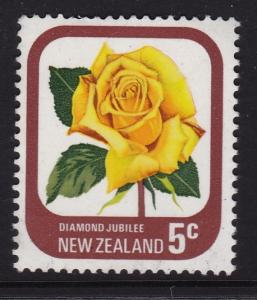 New Zealand 1975 -Roses Diamond Jubilee - 5 used 