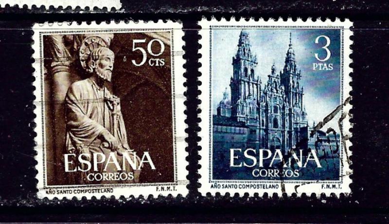 Spain 799-800 Used 1954 set