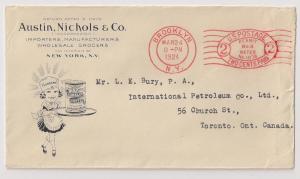 2c Meter stamp Illustrated Advertising cvr Sunbeam groceries