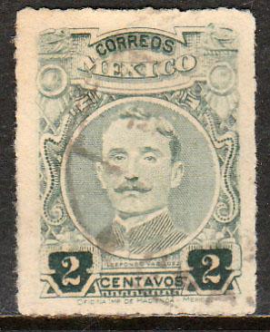 MEXICO 610, 2cents ROULETTED, USED. F-VF.. (331)