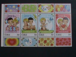 ​IRELAND- GREETING:LOVE STAMPS: CARTOON LOVERS MNH S/S-SHEET VERY FINE
