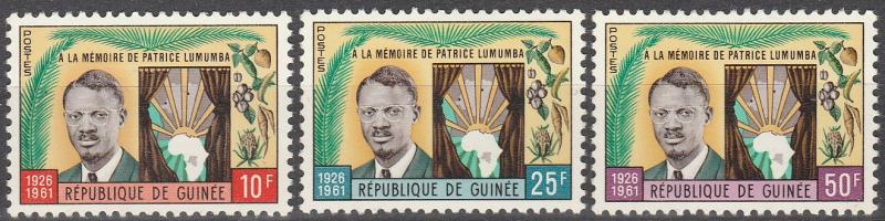 Guinea #229-31  MNH F-VF (V705)