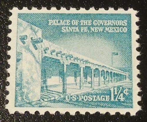 1960 1 1/4c Palace of the Governors Scott 1031A Mint NH