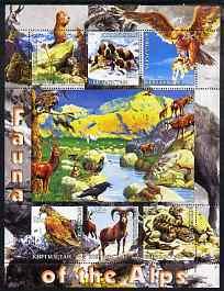 Kyrgyzstan 2004 Fauna of the World - Alps perf sheetlet c...