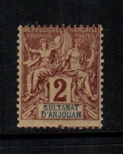 Anjouan  2  MH  Cat $ 2.75