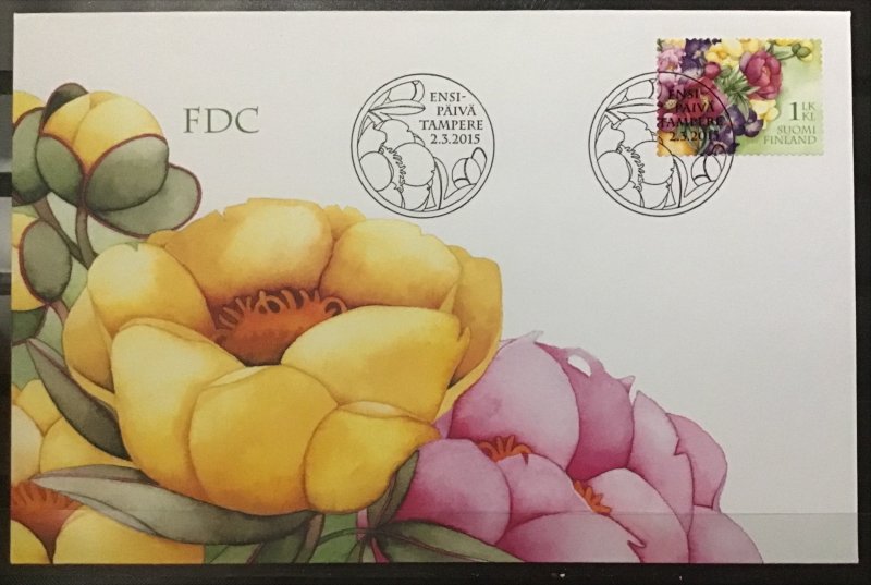 Finland - Postfris/MNH - FDC Flowers 2015