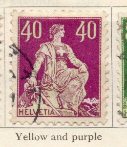 Switzerland 1907 Early Issue Fine Used 40c. 257226