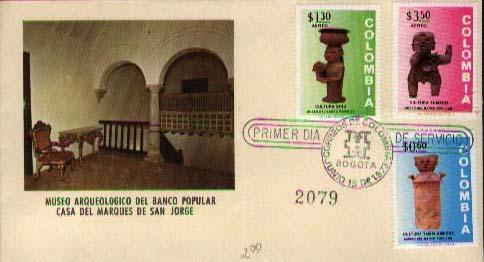 Colombia, First Day Cover, Art
