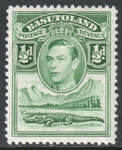 Basutoland Scott 18 - SG18, 1938 George VI 1/2d MH*