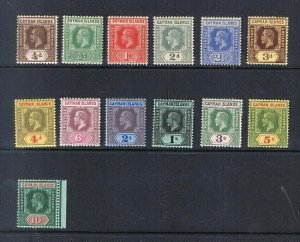 Cayman Islands 1912 KGV Sc 32-44 set MH