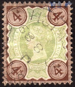 1887, Great Britain, 4p, Used, Sc 116, Sg 205