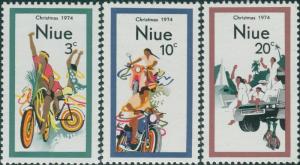 Niue 1974 SG190-192 Christmas set MNH