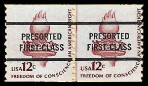 PCBstamps   US #1816a (p) (=)Line Pair 24c(2x12c) Torch, MNH, (1)