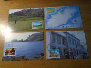 Alderney  #  1-12  Tourism /  Golf  Maximmun Card