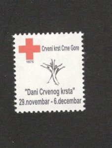 MONTENEGRO - MNH STAMP - RED CROSS - RED CROSS WEEK - 2008.