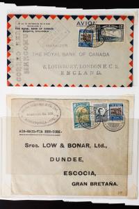 Canada Columbia Lot of 2 Rare Covers From 1934 Olympic Set