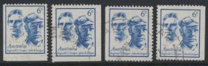 Australia  Sc# 454 R & J Duigan Aviation Used x4  Booklet stamps see details 