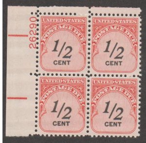 U.S. Scott #J88 Postage Due Stamp - Mint NH Plate Block - IND