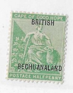 British Bechuanaland Sc # 42   broken 'U'  and thick 'L' ...