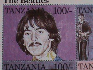 ​TANZANIA STAMP:1995 SC#1334 THE BEATLES  MNH STAMP SHEET.