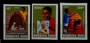 Burkina Faso 951-53 MNH imperf.Christmas-92/Children