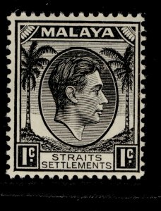 MALAYSIA - Straits Settlements GVI SG278, 1c black, NH MINT. Cat £14.