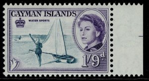 CAYMAN ISLANDS QEII SG176, 1s 9d deep turquoise & violet, M MINT. Cat £21.