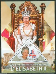 TOGO  2013 60th  ANNIVERSARY OF THE  CORONATION QUEEN ELIZABETH  II S/S  MINT NH