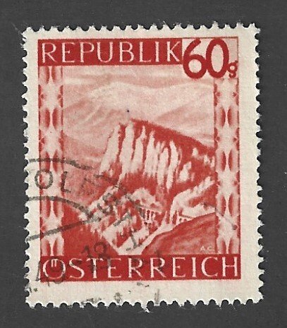 AUSTRIA Scott #508 Used 60g Senic stamp 2022 CV $2.00