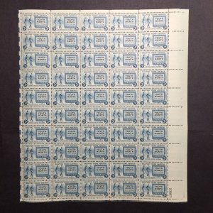 US, 963, YOUTH MONTH, FULL SHEET, MINT NH, 1940'S COLLECTION