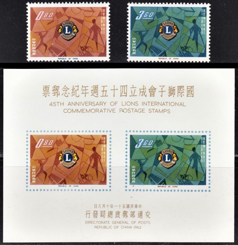 Republic of China Scott 1359-60a complete set F to VF mint NH  & MNGAI. FREE...