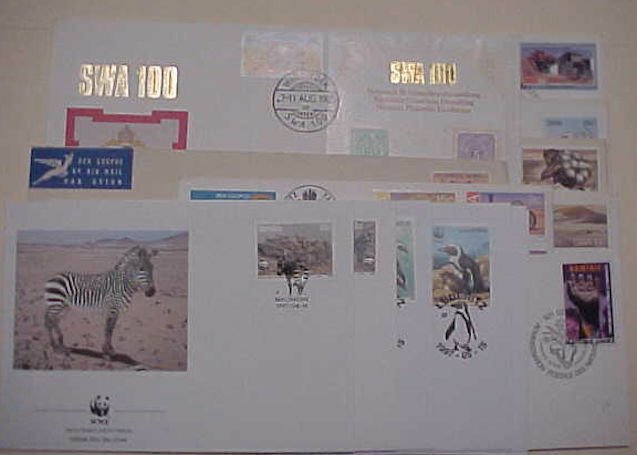 SOUTH WEST AFRICA  FDC 17  DIFF. 1964-1984 CACHET UNADDRESSED /2 ADDRESSED