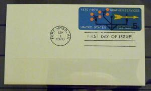 2333   USA   FDC   # UX57    Weather Services Centennial      CV$ 2.00