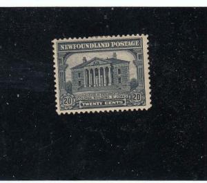 NEWFOUNDLAND  # 157  VF-MH 5cts COLONIAL BUILDING/ GREY-BLACK CAT VALUE $18