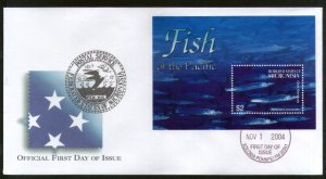 Micronesia 2004 Fish Marine Life Animal Sc 622 M/s FDC # 16567