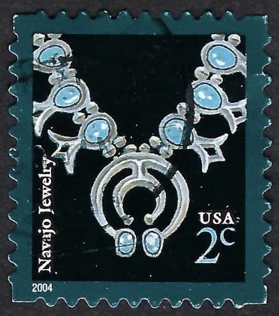 United States #3750 2¢ Navajo Necklace (2004). Used.