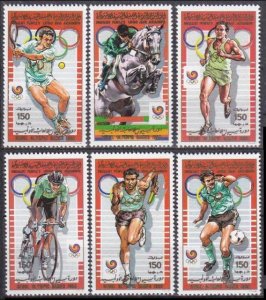 1988 Libya 1799-1804 1988 Olympic Games in Seoul 12,00 €