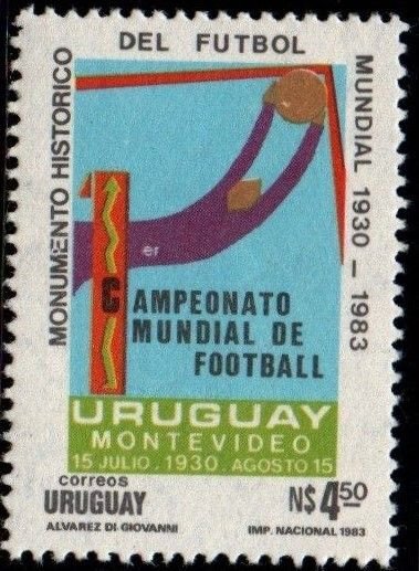 1984 Uruguay world soccer championships in montevideo #1159 ** MNH