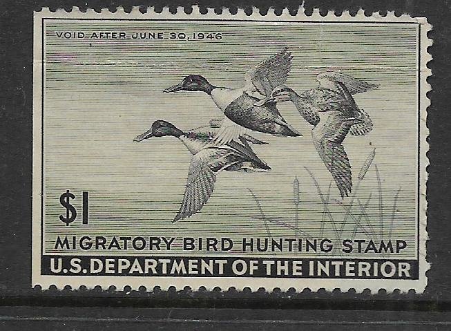 US  RW12  NO GUM SHOVELLER DUCKS IN FLIGHT, READ DISCRIPTION