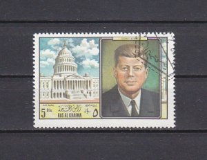 Ras al Khaima, Mi cat. 294 A. President Kennedy issue. Canceled. ^