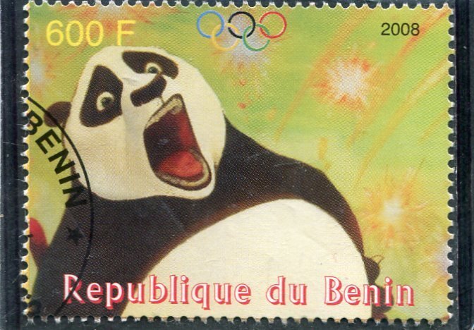 Benin 2008 DISNEY CHARACTER Ratatouille Olympics 1 Stamp Perforated Fine Used VF