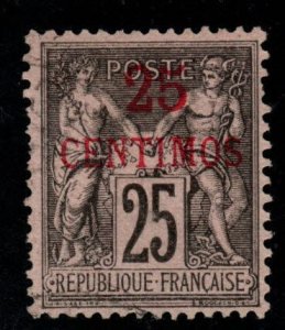 French Morocco Scott 5  XF centering very lightly canceled