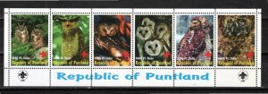 Republic of Puntland 1999 Souvenir Sheet of 6