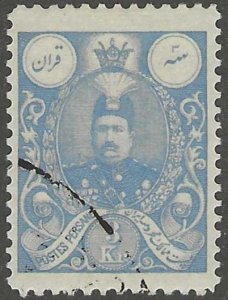 Persia, stamp,  Scott#438, used, hinged, 3kr, postmark, CTO,