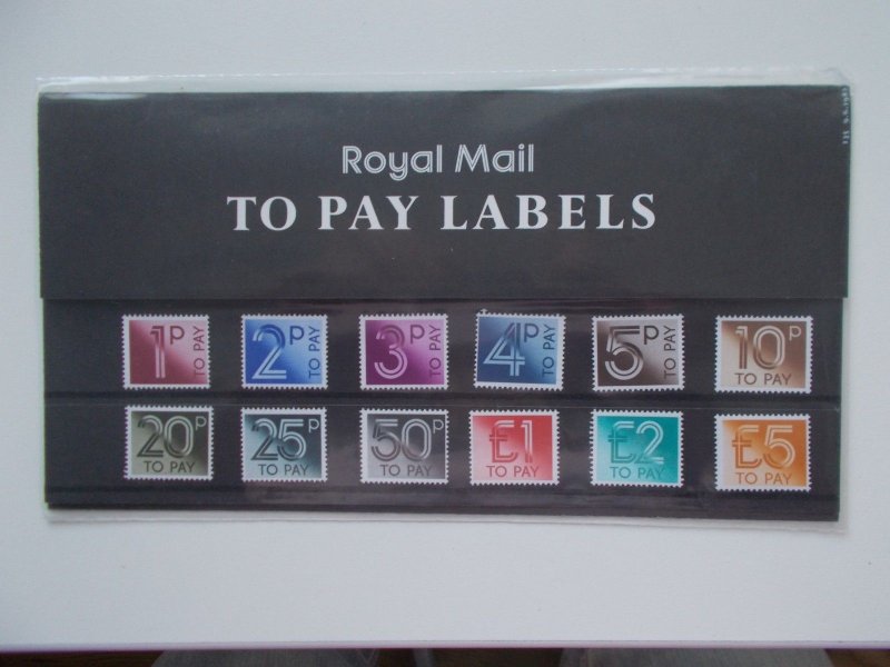 GB 1982 Postage Dues To Pay 1p to £5 Presentation Pack no 135 Cat £48 Superb U/M