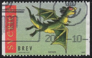 Sweden - 2000 - Scott #2369 - used - Dragon